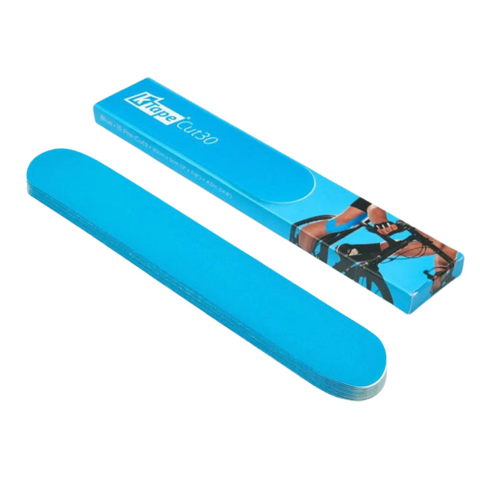15 pre-cut taping strips - 30 cm - K-Tape Cut K-Tape Light Blue