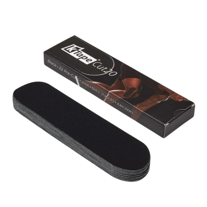 22 pre-cut taping strips - 20 cm - K-Tape Cut K-Tape Black