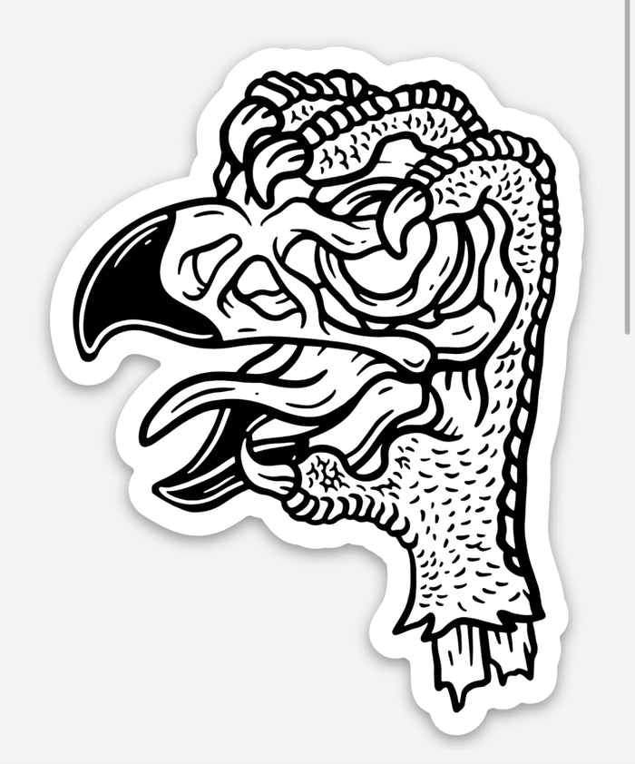 Skull Claw - sticker