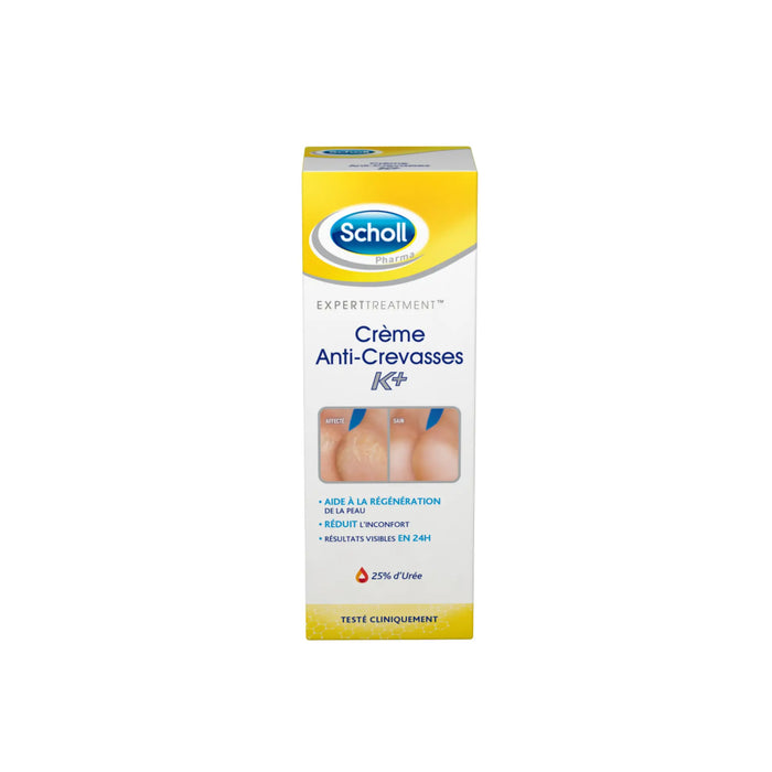 Anti-Cracks Cream K+ Urea 25% - 2 capacities - Scholl Scholl 60 ml