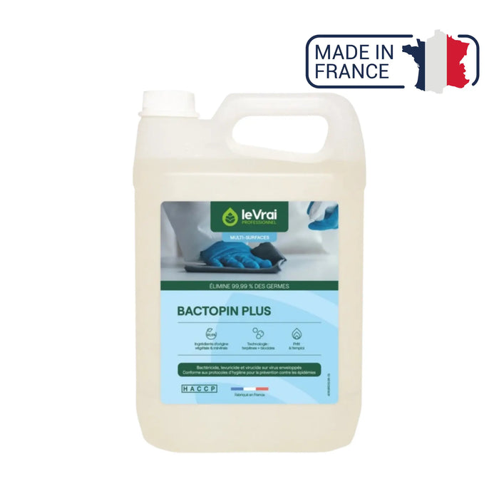 Bactopin Plus - Détergent désinfectant - 2 contenances - Le Vrai Professionnel Le Vrai Professionnel