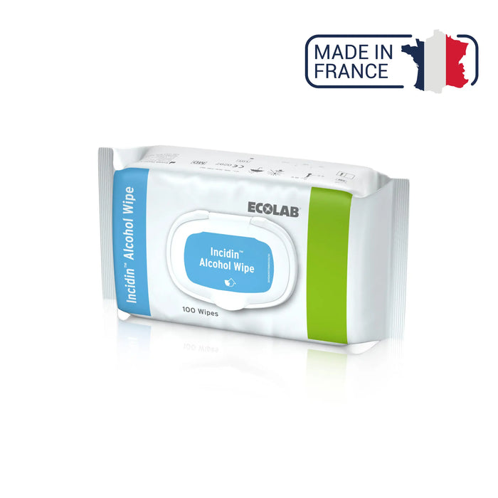 Incidin Alcohol Wipes Disinfectant Wipes - 3 capacities - Ecolab by Anios Anios Flowpack 100 wipes (20 x 20 cm)