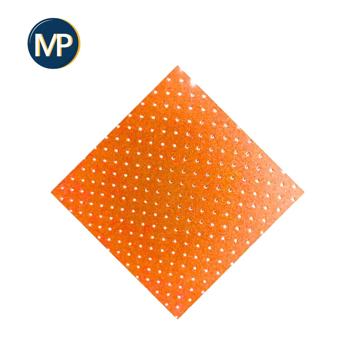 My Carefoam 35 perforated covering - 2.5 mm - Shore 33 - 1 x 1 m - red MP Perforated-Orange
