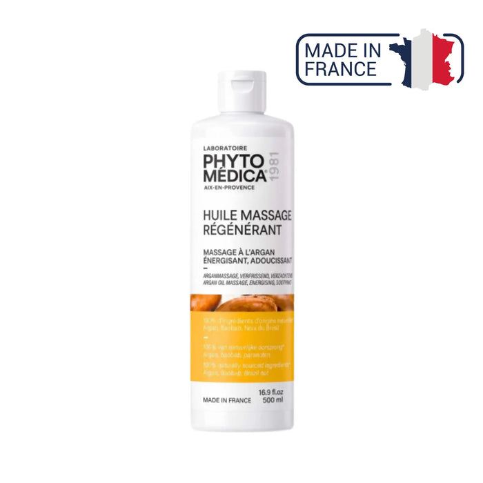 Huile fluide de Massage Régénérant - Argan - 500 ml - Phytomedica Laboratoires Phytomedica