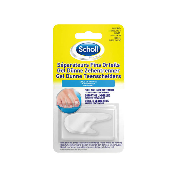Thin Gel Toe Separator - 3 protections - Scholl Scholl