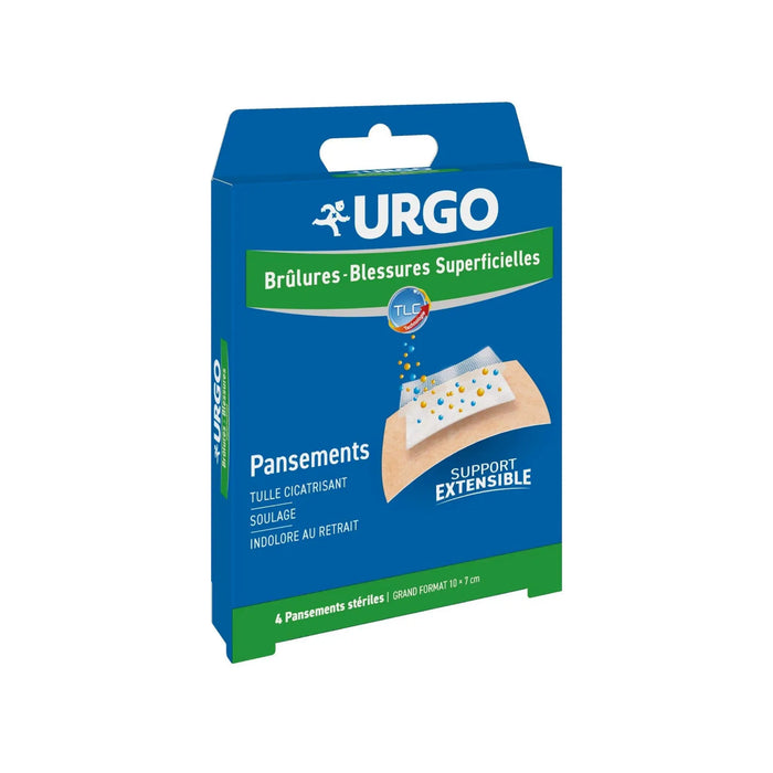 Stretch dressings - Burns-Wounds - Urgo Urgo 10x7-box-of-4