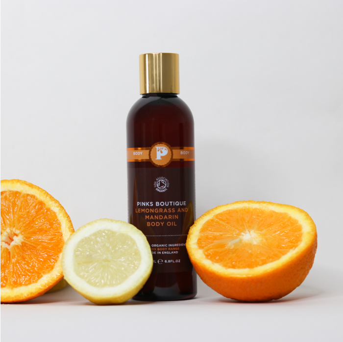 1 Litre Lemongrass and Mandarin Body Massage Oil