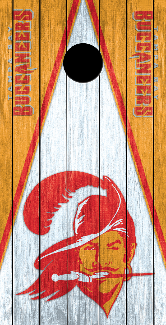 2 x Tampa Bay Buccaneers Football Cornhole Board Bag Toss Vinyl Wrap Set- Universal Fit Oracal 3M