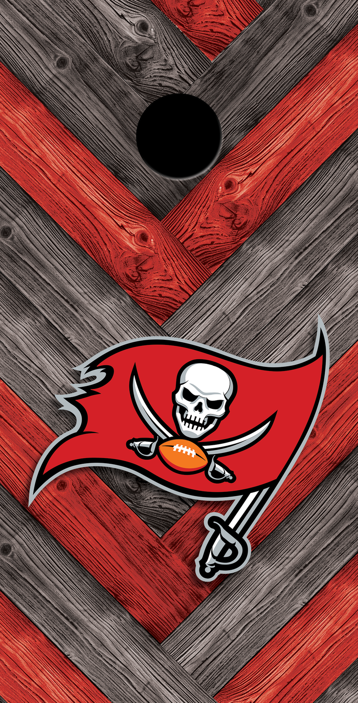 2 x Tampa Bay Buccaneers Football Cornhole Board Bag Toss Vinyl Wrap Set- Universal Fit Oracal 3M