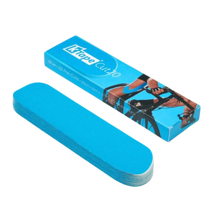 22 pre-cut taping strips - 20 cm - K-Tape Cut K-Tape  Light Blue