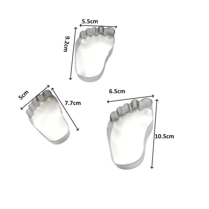 3 Foot Cookie Cutters for Biscuits and Cakes - My Podologie My Podologie