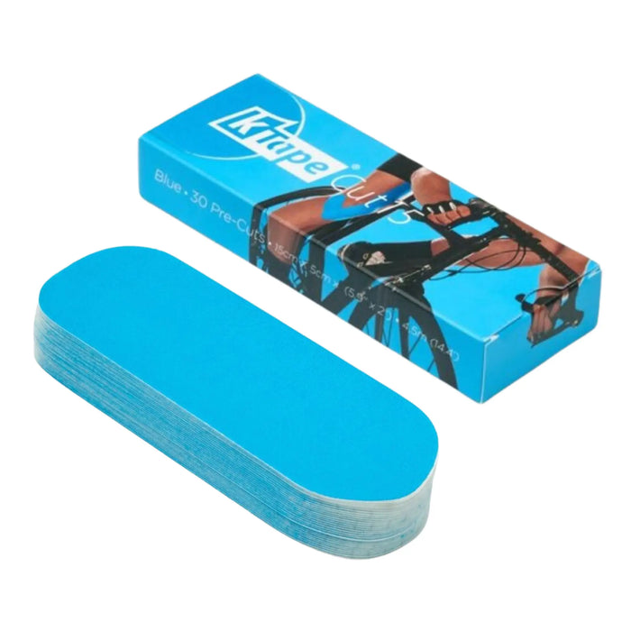 30 pre-cut taping strips - 15 cm - K-Tape Cut K-Tape  Light Blue