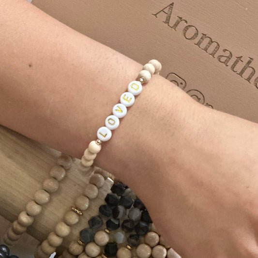 "Loved" Press Pause Bracelets