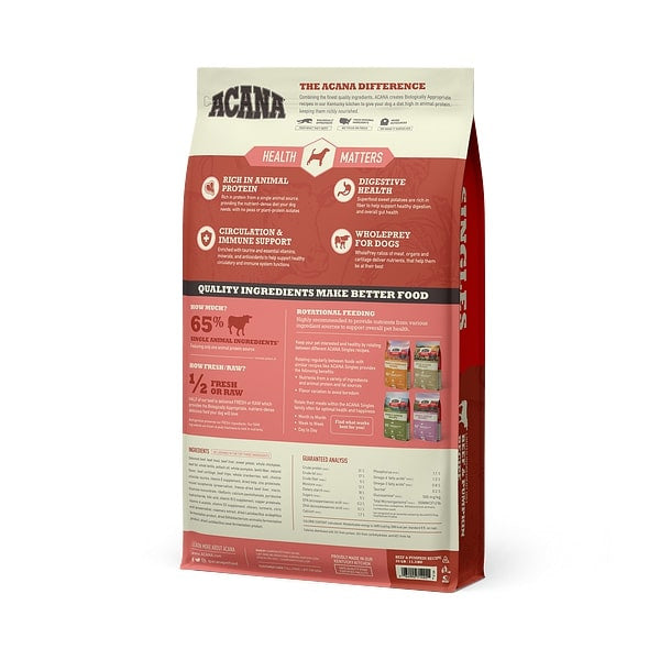 ACANA Singles Beef & Pumpkin Recipe Grain Free Dry Dog Food