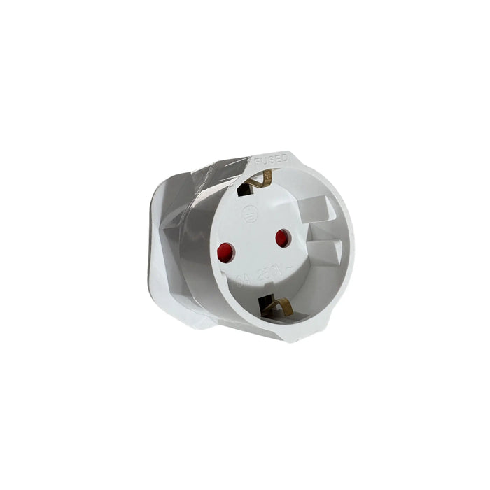 Adapter - Europe to UK Power Plug - White My Podiatry