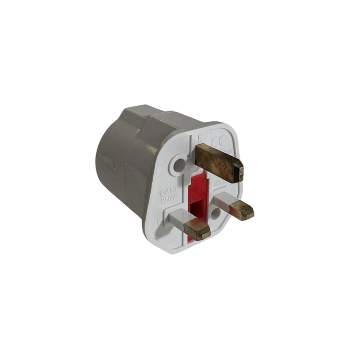 Adapter - Europe to UK Power Plug - White My Podiatry