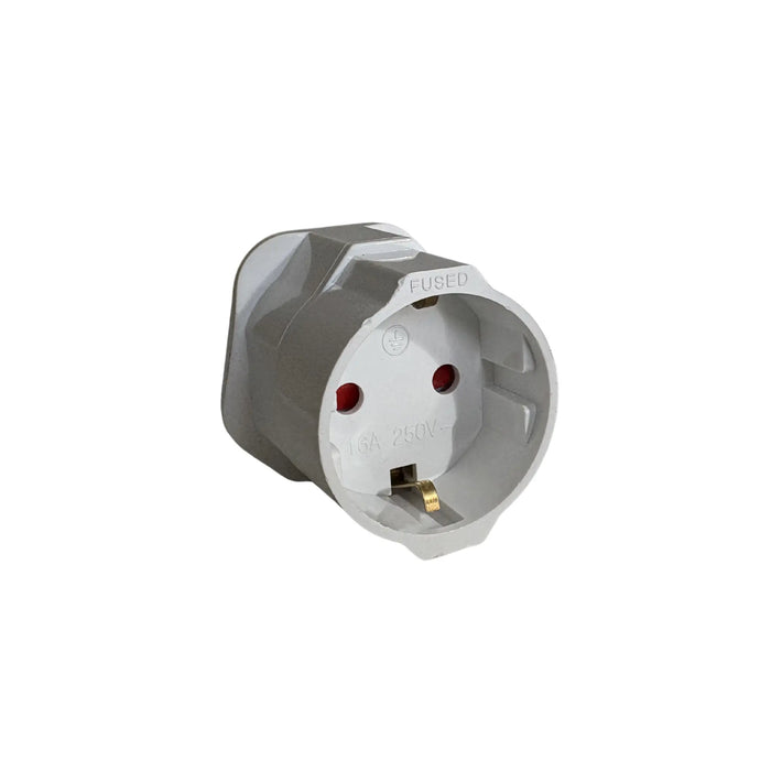 Adapter - Europe to UK Power Plug - White My Podiatry