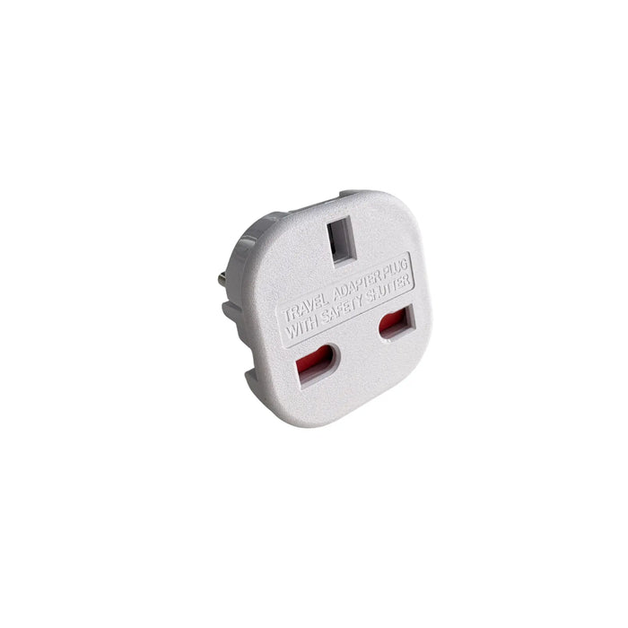 Adapter - UK to Europe Power Plug - Gray My Podiatry