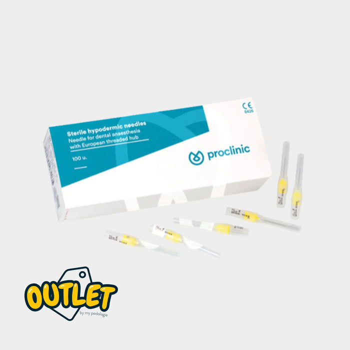 Aiguilles stériles - 30G - 0,3 x 12 mm - Boîte de 100 - PROCLINIC // Date dépassée Destockage