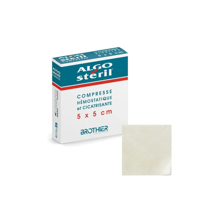 Algosteril sterile healing hemostatic compresses - 3 formats - Laboratoires Brothier Algosteril 5x5-cm-Box-of-10-compresses
