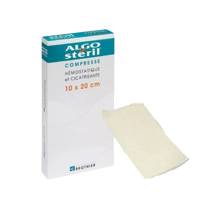 Algosteril sterile healing hemostatic compresses - 3 formats - Laboratoires Brothier Algosteril 10x20-cm-Box-of-16-compresses