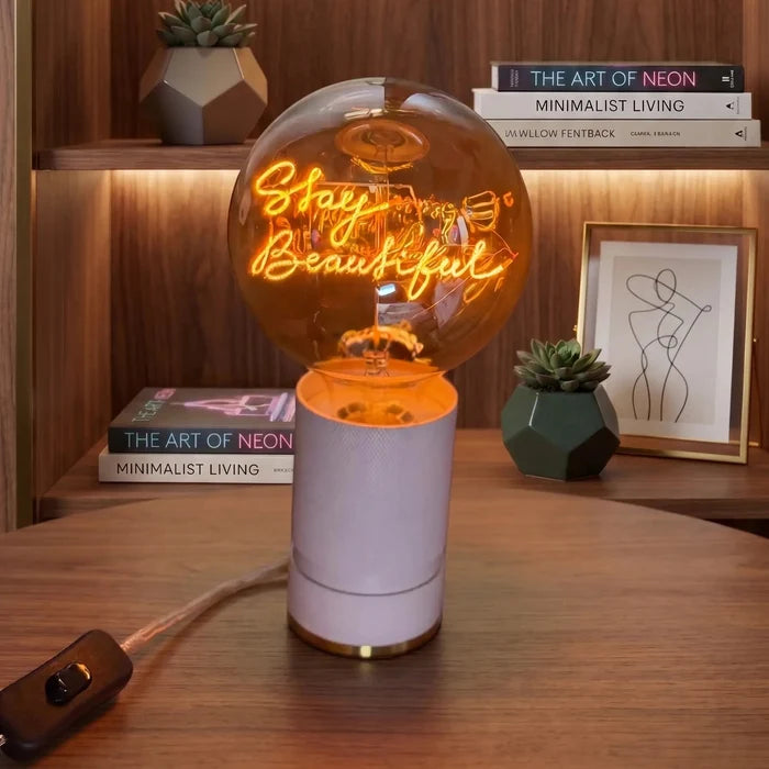 Ampoule décorative LED “Stay Beautiful” – Message In The Bulb - Elements Lighting