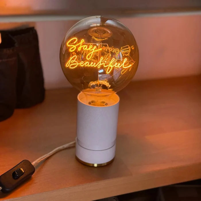 Ampoule décorative LED “Stay Beautiful” – Message In The Bulb - Elements Lighting
