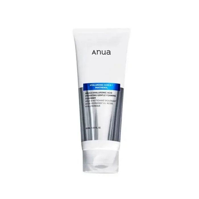 ANUA 8 Hyaluronic Acid Hydrating Gentle Foaming Cleanser is a moisturizing cleanser designed to gently cleanse the skin without stripping away its natural moisture. Infused with 8 types of Hyaluronic Acid, this foaming cleanser provides deep hydration while effectively removing dirt and impurities. The soothing formula includes Quillaja Saponaria Bark Extract and Panthenol, which help to calm and nourish the skin, leaving it soft, smooth, and refreshed after each use. Ideal for all skin types, i