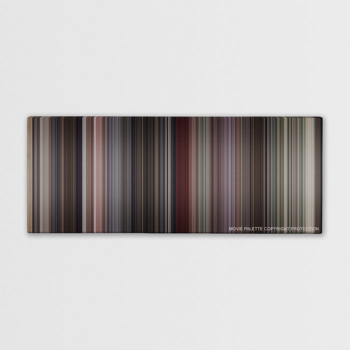 Beverly Hills Cop color palette canvas print: thousands of thin vertical stripes of color