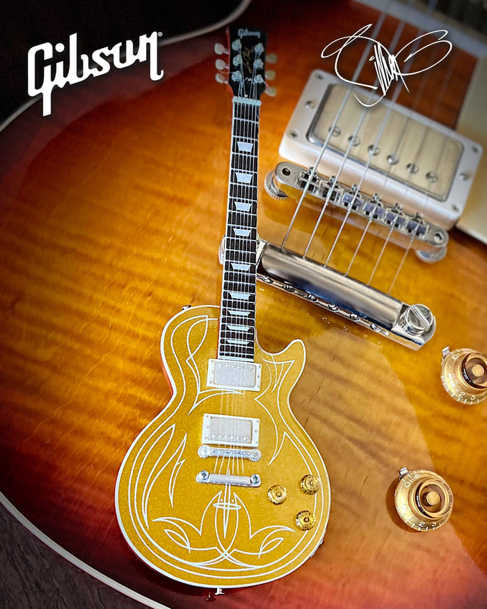 BILLY F GIBBONS - "PINSTRIPE" GIBSON LES PAUL GOLDTOP - MINI GUITAR