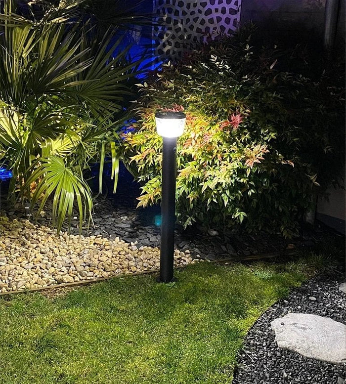Borne Led solaire DUBLIN 94cm - Détecteur de mouvements - 3 modes d'éclairages 100 à 1000 lumens - Lumihome