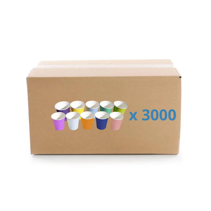 Box of 3000 20 cl paper cups - 10 colors to choose from - Medi Stock MEDI STOCK  Peach
