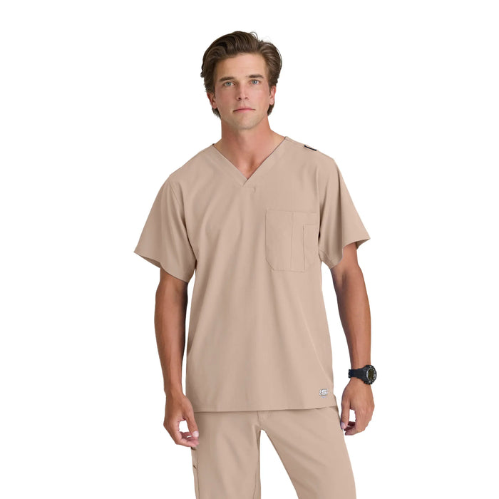 Casablanca - V-neck tunic - wide cut - Men - Skechers SKECHERS  Sand / XL