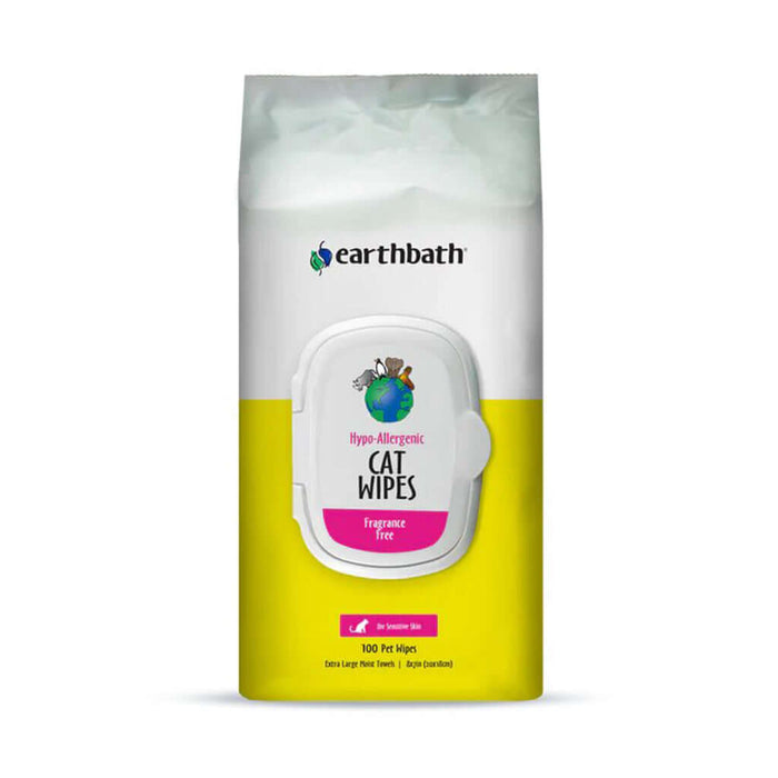Cat Wipes - Earthbath Hypo-Allergenic 100 Pack