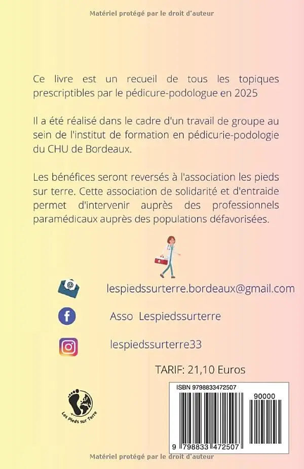 Pedicure-podology prescription booklet - Association les pieds sur terre Association les pieds sur terre