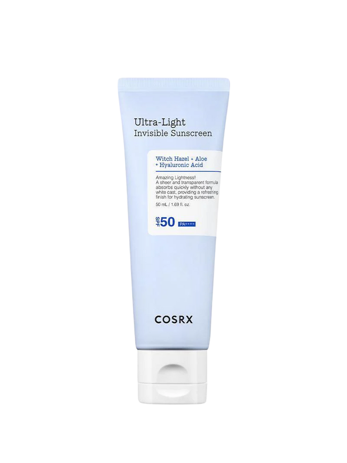 Cosrx Ultra Light Invisible Sun Screen With Hazel + Aloe + Hyaluronic Acid SPF50 PA+++ 50Ml