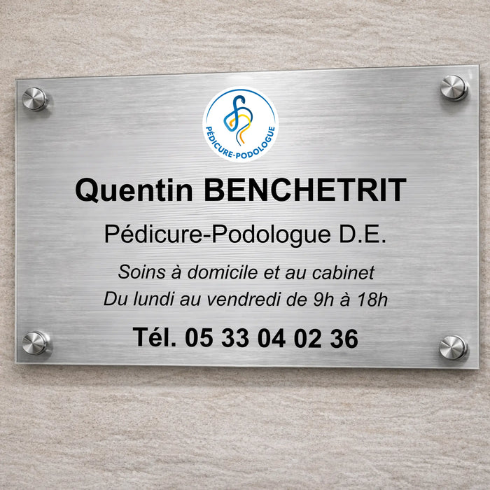 Personalizable professional pedicure-podiatrist plaque My Podology