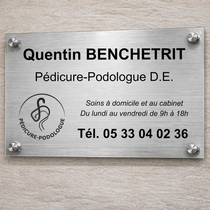 Personalizable professional pedicure-podiatrist plaque My Podology