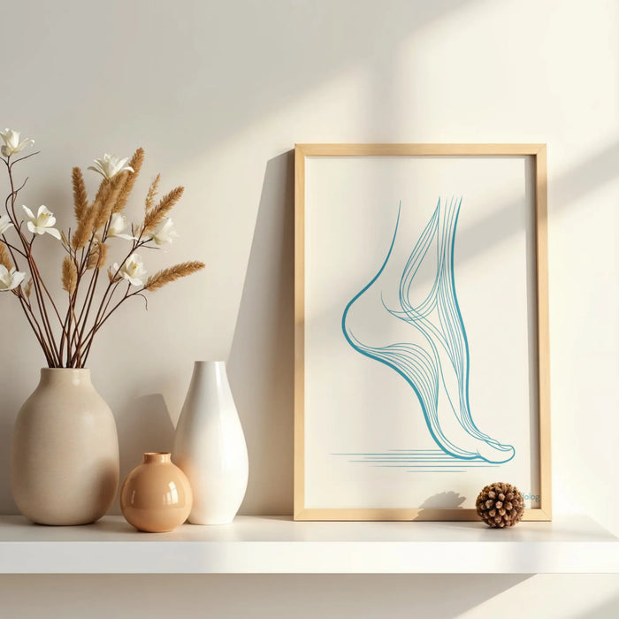 Decorative poster - Foot movement in motion My Podologie