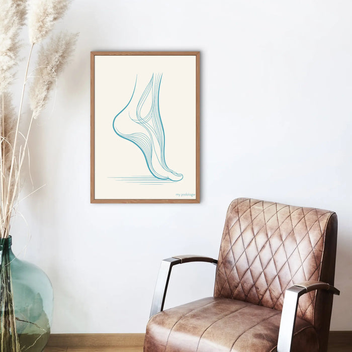 Decorative poster - Foot movement in motion My Podologie