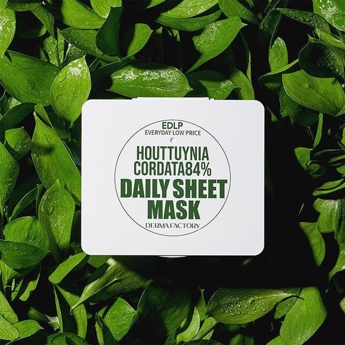 [DERMA FACTORY] Houttuynia Cordata 84% Daily Sheet Mask 340g 30EA - Ballagrio