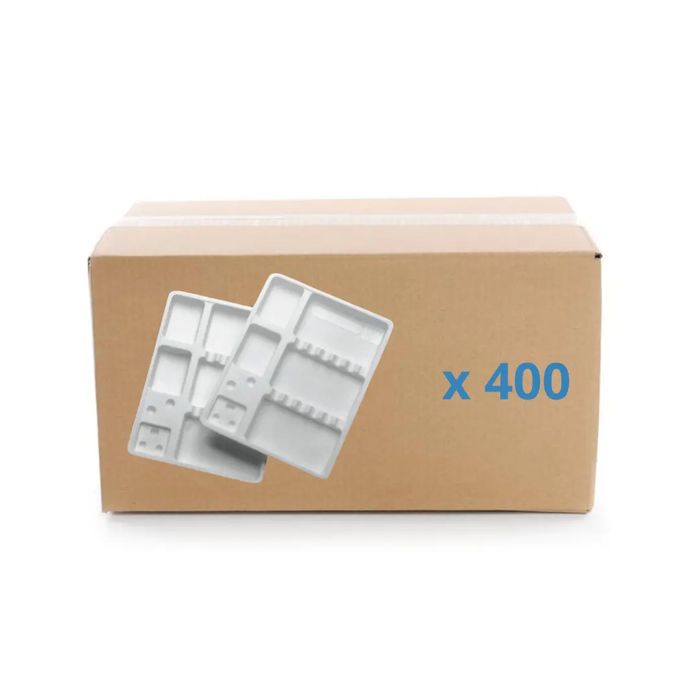 Single-use care trays with compartments - 3 formats - Box of 400 My Podologie