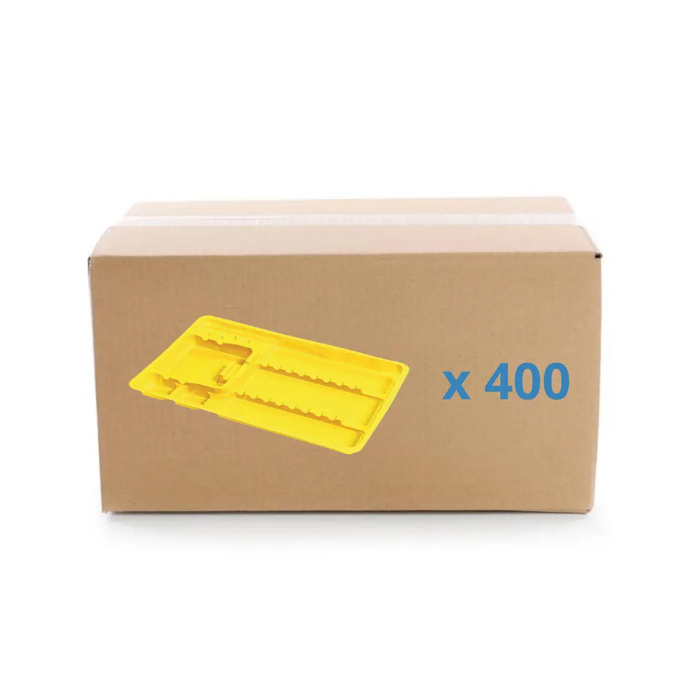 Single-use care trays with compartments - 3 formats - Box of 400 My Podologie