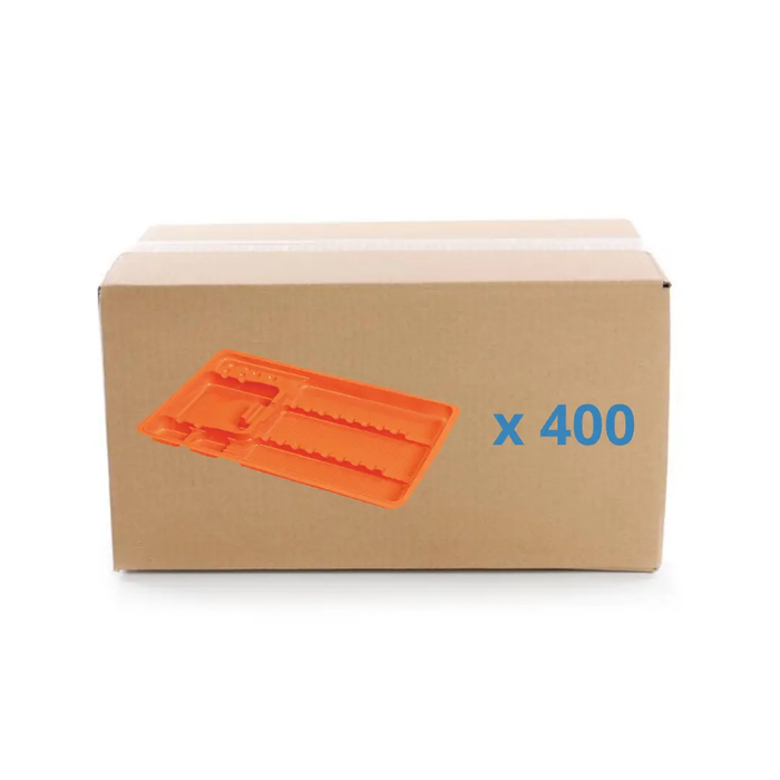 Single-use care trays with compartments - 3 formats - Box of 400 My Podologie