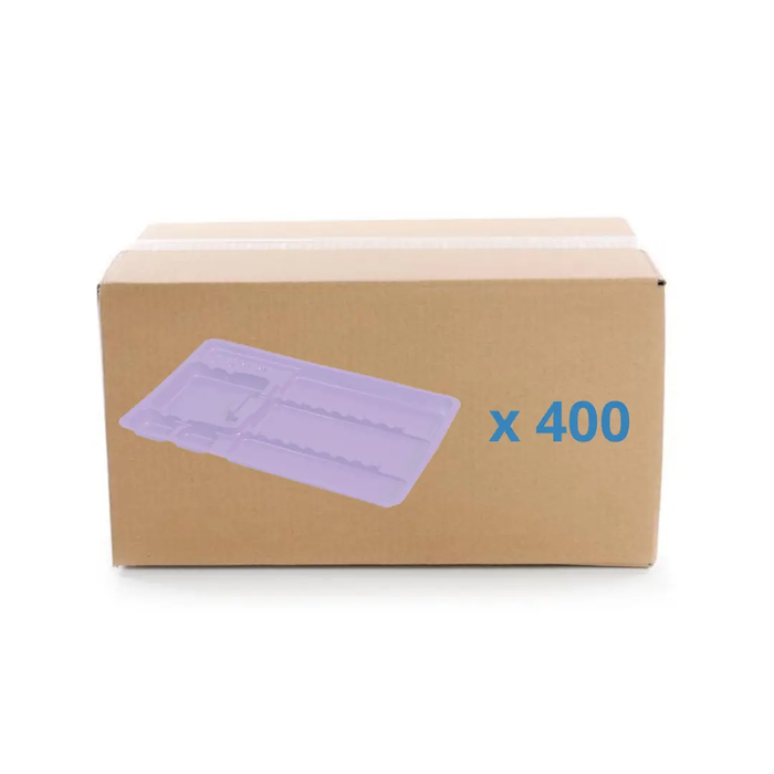 Single-use care trays with compartments - 3 formats - Box of 400 My Podologie