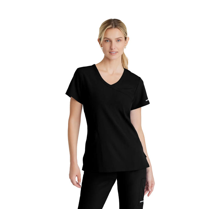 Edelweiss - Crossover collar tunic - Women - Skechers SKECHERS  Black / XL