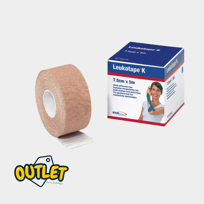 Elastic adhesive tape for taping 7.5cm x 5m - Flesh color - Leukotape K - BSN Medical // Clearance Clearance