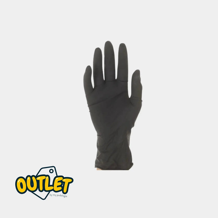 Examination gloves - Black Latex - Powder-free - Box of 100 - My Podologie // Expired date MP
