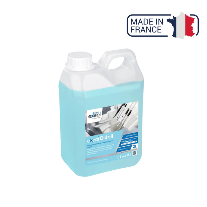Exeol D drill - Disinfectant detergent for rotary instruments - 2L and 5L - Sodel Exeol