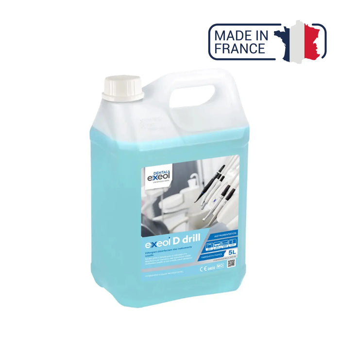 Exeol D drill - Disinfectant detergent for rotary instruments - 2L and 5L - Sodel Exeol
